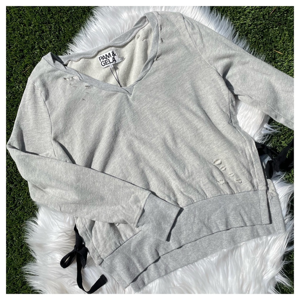 Black & Grey Sweater by Pam & Gela